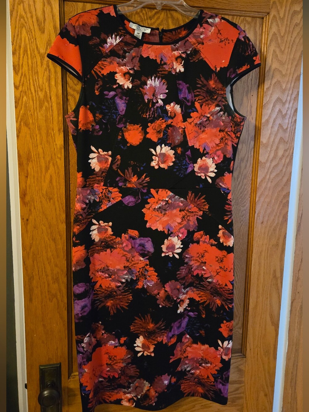 Vibrant Floral Scuba Dress- Sz 14P